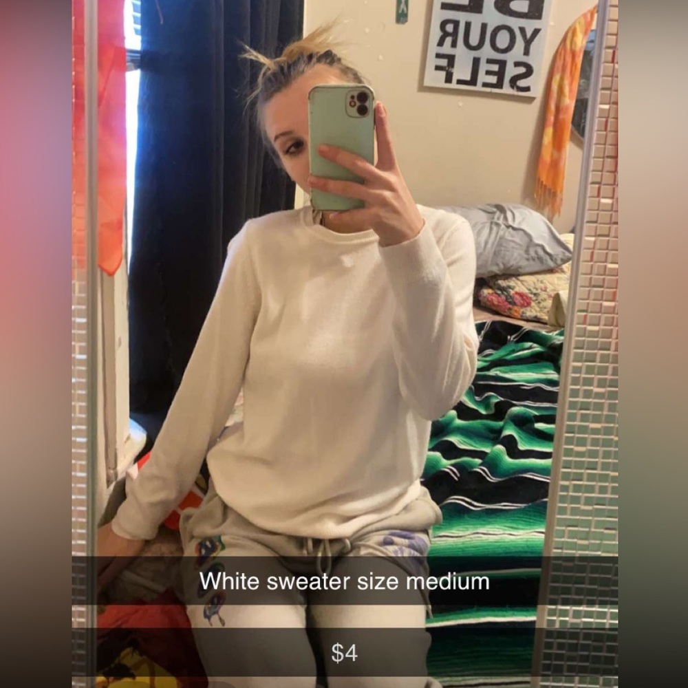 White sweater from basic Editions size medium